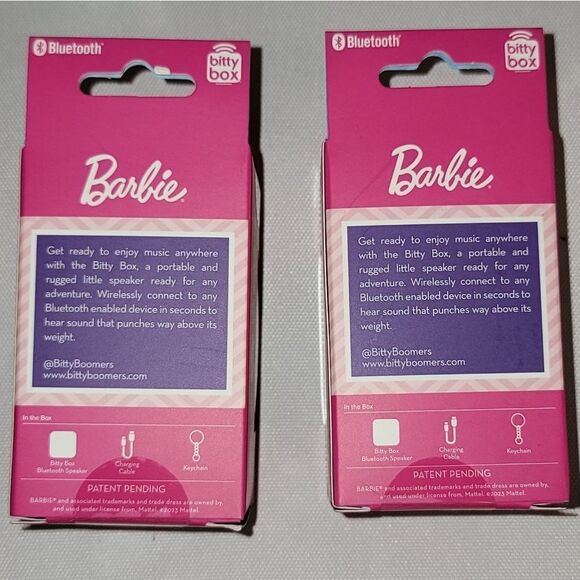 New Barbie x Bitty Boom • Bitty Boomers Bluetooth Speaker with Keychain - Picture 8 of 10